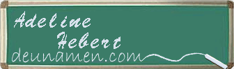 Adeline Hebert Visitenkarte
